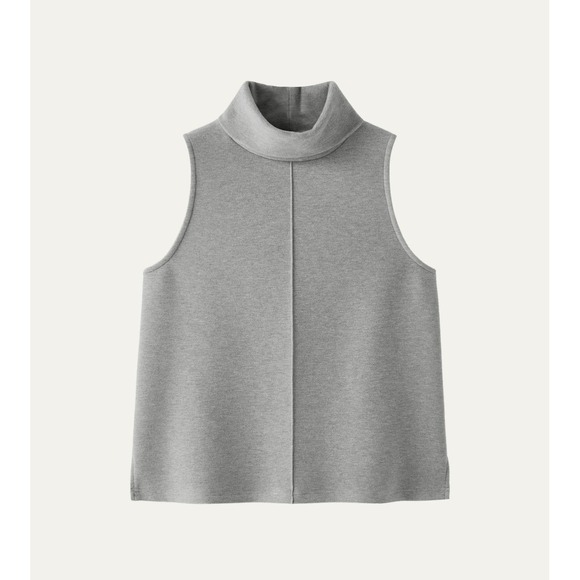 OGL Tops - OGL FuzzLuxe Turtle Neck Split Hem Top heather Grey size small NWT